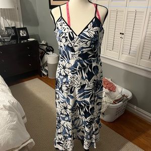 Banana republic blue floral dress
